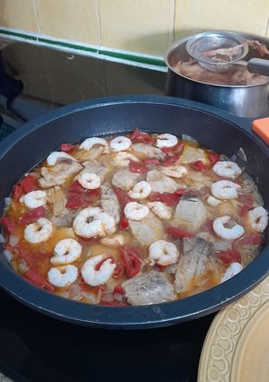 Una foto de Atún encebollado