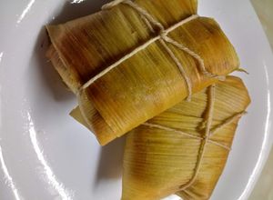 Una foto de Humita en chala
