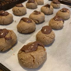 Peanut butter, Nutella cookies A picture of Peanut butter, Nutella cookies.