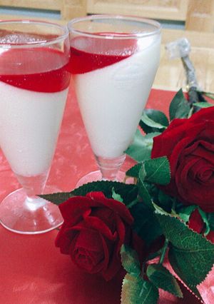 Hình của món Pana cotta.