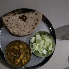 A picture of Aloo ki sabzi.