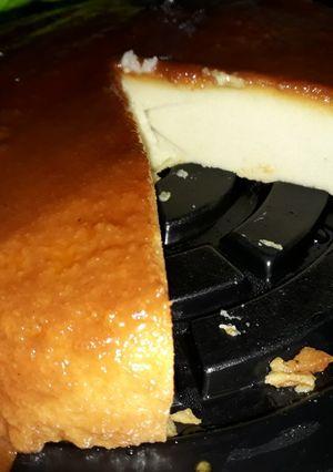 Una foto de Budín de pan y banana en licuadora