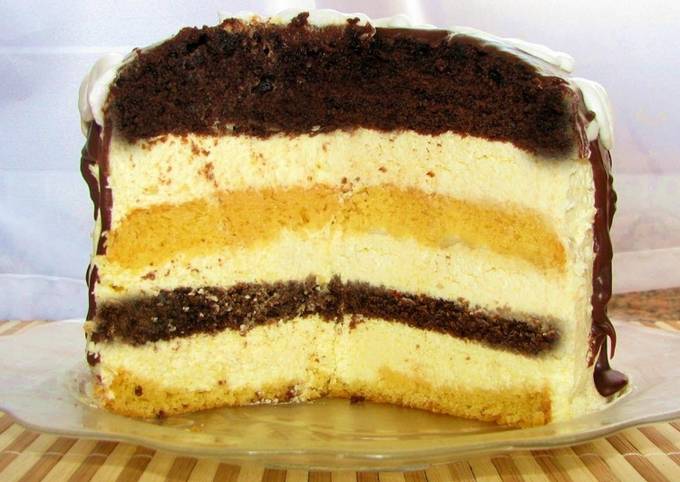 Торт «Птичье молоко» с манкой и лимоном пошаговый рецепт
