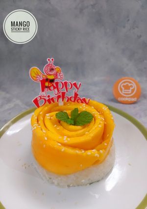 Foto resep Mango Sticky Rice - Spesial Birthday Cookpad