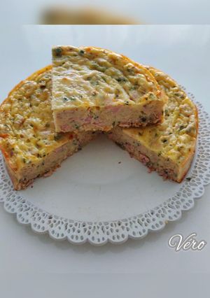 Une photo de Quiche sans pâte au thon