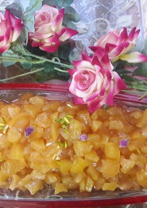 عکسی از دستور مربای سیب
