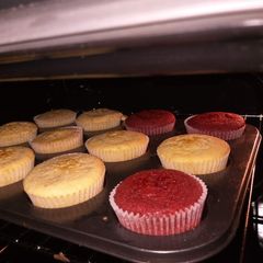 A picture of Vanilla cupcakes😁😁 #jikonichallenge.