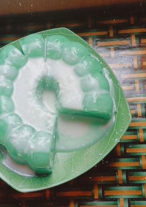 Foto resep Puding Pandan Kelapa
