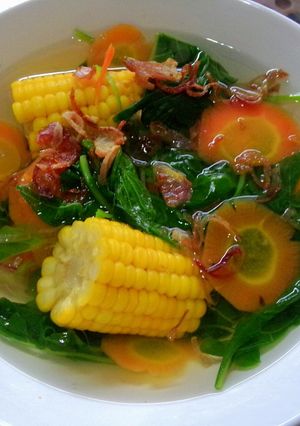 Foto resep Bening bayam wortel jagung tanpa MSG