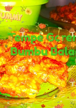 Foto resep Tempe goreng Bumbu Balado