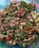 Ensalada de lentejas, rúcula y atún 🥗