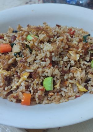 Foto resep Nasi goreng trasi Pete. kali ini sy coba bikin nasi goreng trasi Pete.. yukk kita cobain