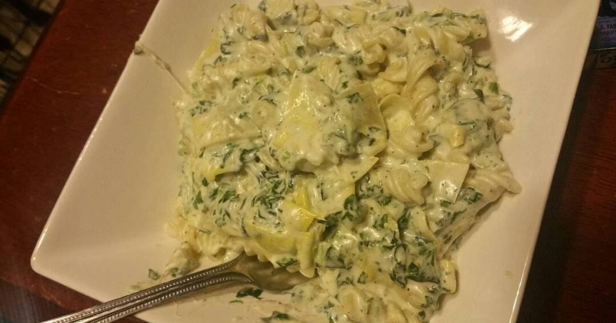 Spinach Artichoke Dip Pasta Recipe By Bayou Cajun Mama Cookpad