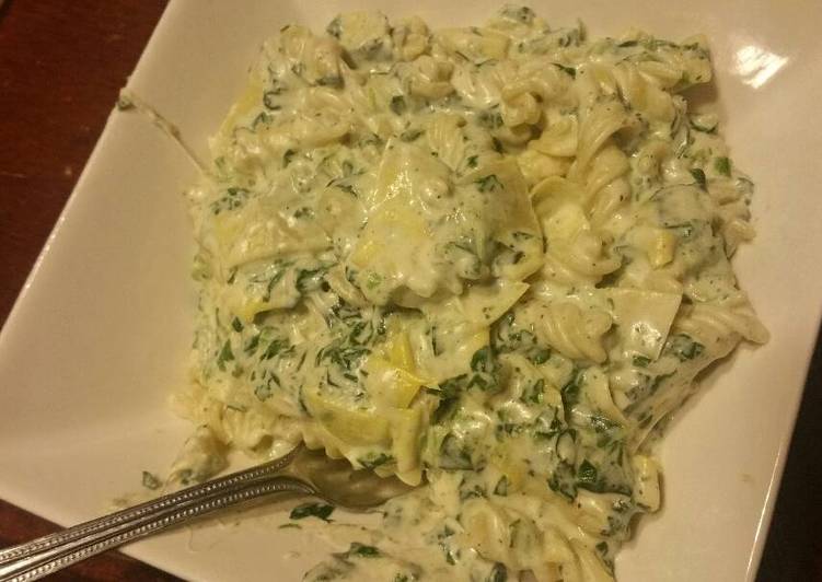 Simple Way to Make Ultimate Spinach Artichoke Dip Pasta