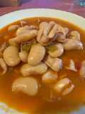 Large White Beans with Baby Squid