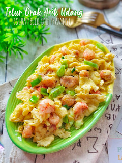 Foto resep Telur Orak Arik Udang (Scrambled Egg Prawns)