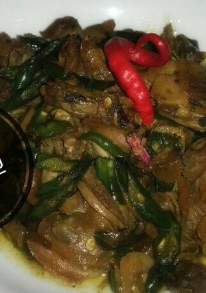 Foto resep Kerang Cabe Hijau