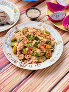 Hình của món Mực Sốt Thái.