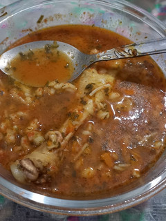 عکسی از دستور سوپ پای مرغ