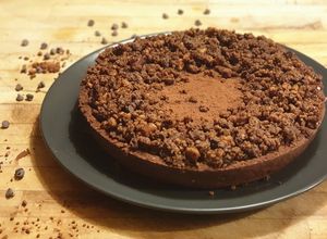 Foto di Crostata di farro ricotta e cioccolato senza uova