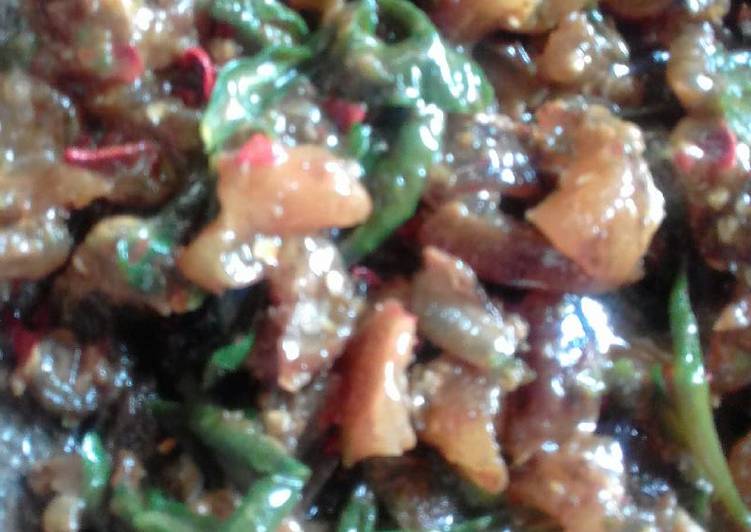 Recipe: Tasty Sambal kikil cabe ijo