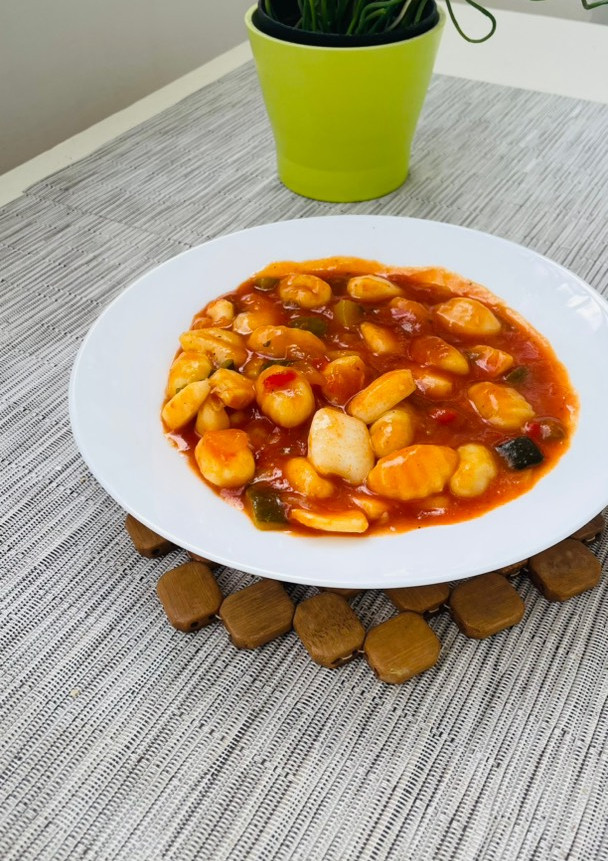 Una foto de Gnocchi con sepia