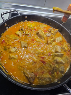 Una foto de Fideos con carne a la cazuela
