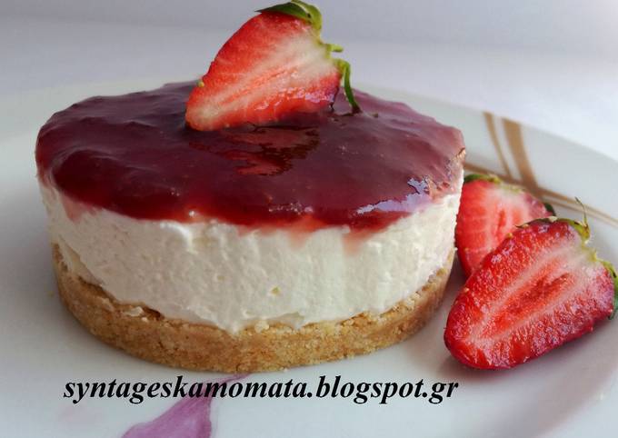 κύρια φωτογραφία συνταγής Cheesecake φράουλα