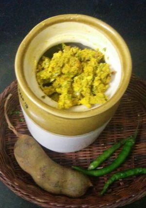 A picture of Raw Tamrind tokku / Raw Tamrind chitney.