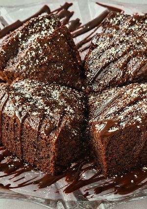 Fitnesz brownie recept fotója