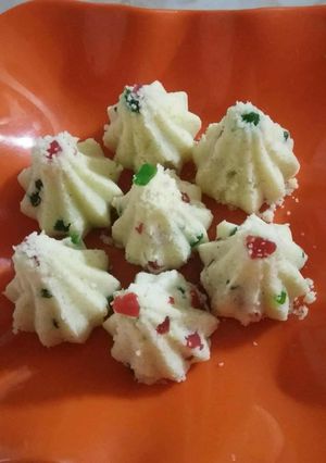 A picture of Cashew Mawa Modak.