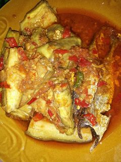 Foto resep Terong+ikan cue balado