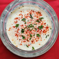 A picture of Cucumber Raita.