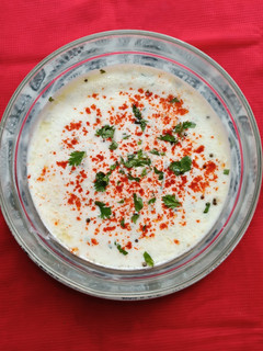 A picture of Cucumber Raita.
