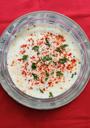 A picture of Cucumber Raita.