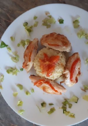Mozzarellás, paradicsomos csirkemell recept fotója