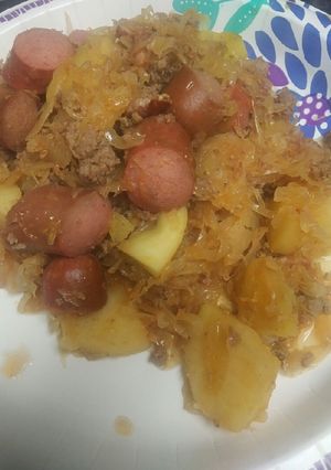 A picture of Simmered in Sauerkraut.