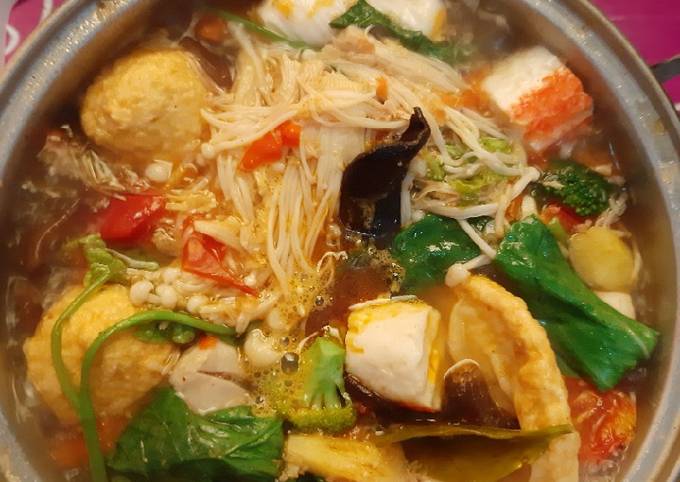 Resep Steamboat Tomyam Suki Lezatoss Ala Restoran Oleh Bundadari Cookpad