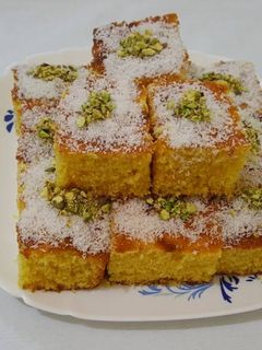 صورة لوصفة كيكة أسبانية بطعم الكاسترد ولا اطيب