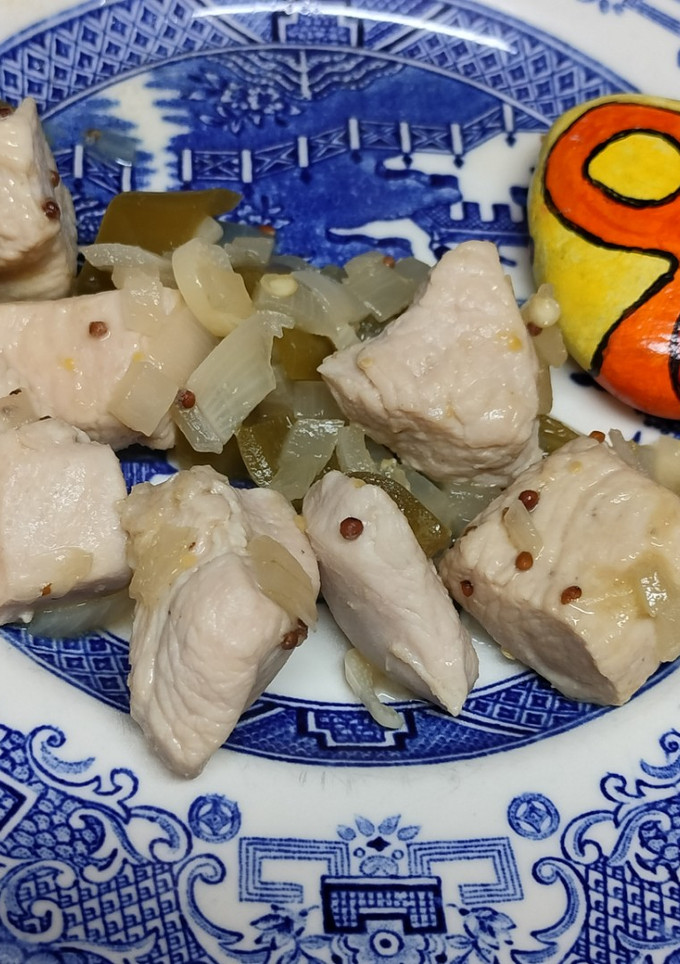 Una foto de Pechuga de pavo con miel y mostaza