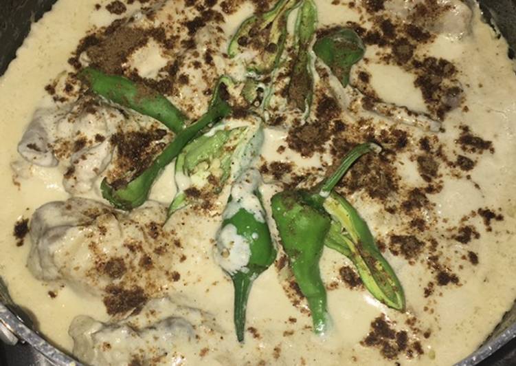 Simple Way to Make Ultimate Chicken White karhai