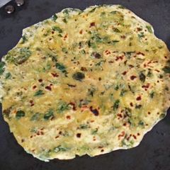 A picture of Methi leaves paratha.