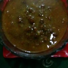 A picture of Black chana gravy.
