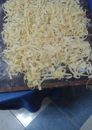 Una foto de Tallarines caseros