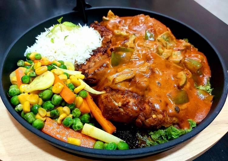 Spicy chicken steak