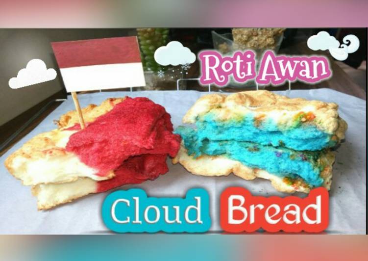 Resep Cloud Bread Merah Putih || Roti Awan Selembut Kapas Anti Gagal