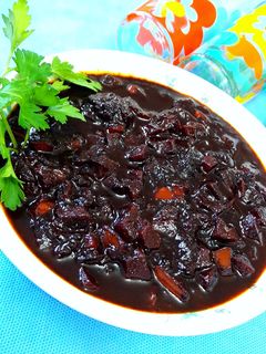 عکسی از دستور خورشت به آلو