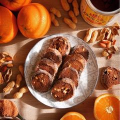 A picture of Cocoa, Orange & Peanut Cookies!!.