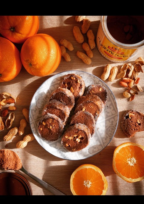A picture of Cocoa, Orange & Peanut Cookies!!.