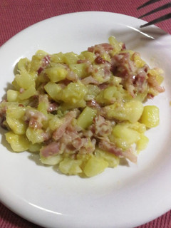 Una foto de Calabacines con bacon y queso